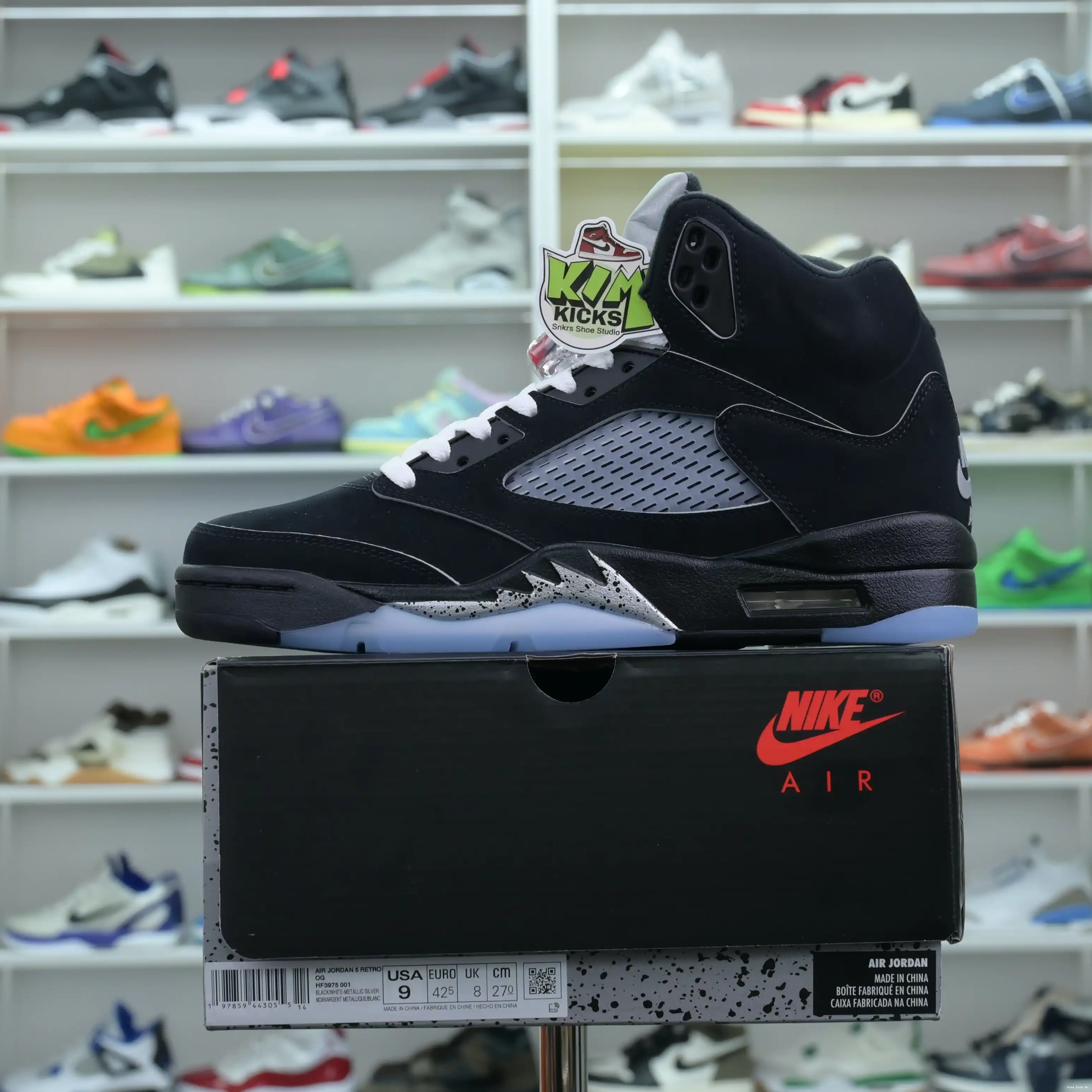 Jordan REIMAGINED” 5“BLACK Air Kimikick Jordan METALLIC 0524